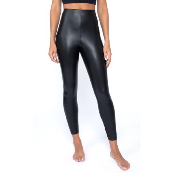 90 Degree By Reflex Pants - NWT 90 Degree Reflex High Rise Faux Leather Leggings